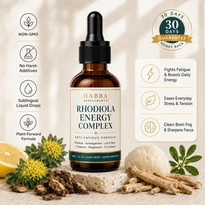 Habba Supplements™ Rhodiola Energy Complex | Anti-Fatigue Formula