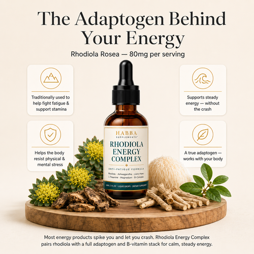 Habba Supplements™ Rhodiola Energy Complex | Anti-Fatigue Formula