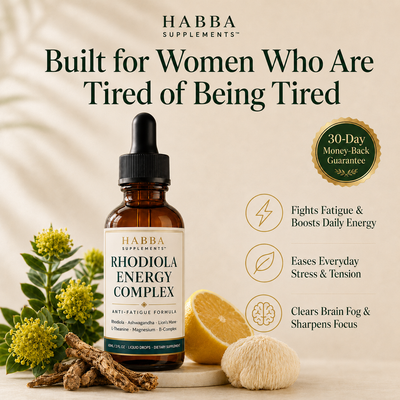 Habba Supplements™ Rhodiola Energy Complex | Anti-Fatigue Formula